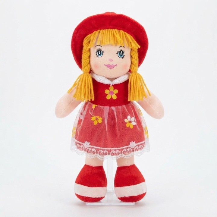 Muñeca De Trapo Peluche Para Niña Vestido Flores