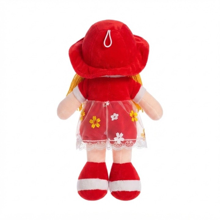 Muñeca De Trapo Peluche Para Niña Vestido Flores