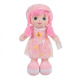 Muñeca De Trapo Peluche Para Niña Vestido Flores