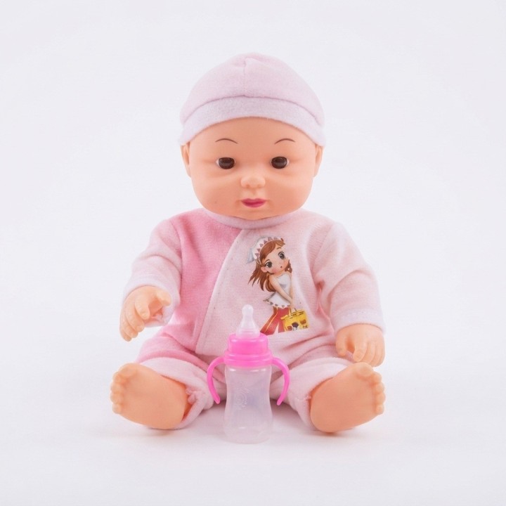 Hermoso Muñeco Bebé Con Morral Transparente Y Accesorios
