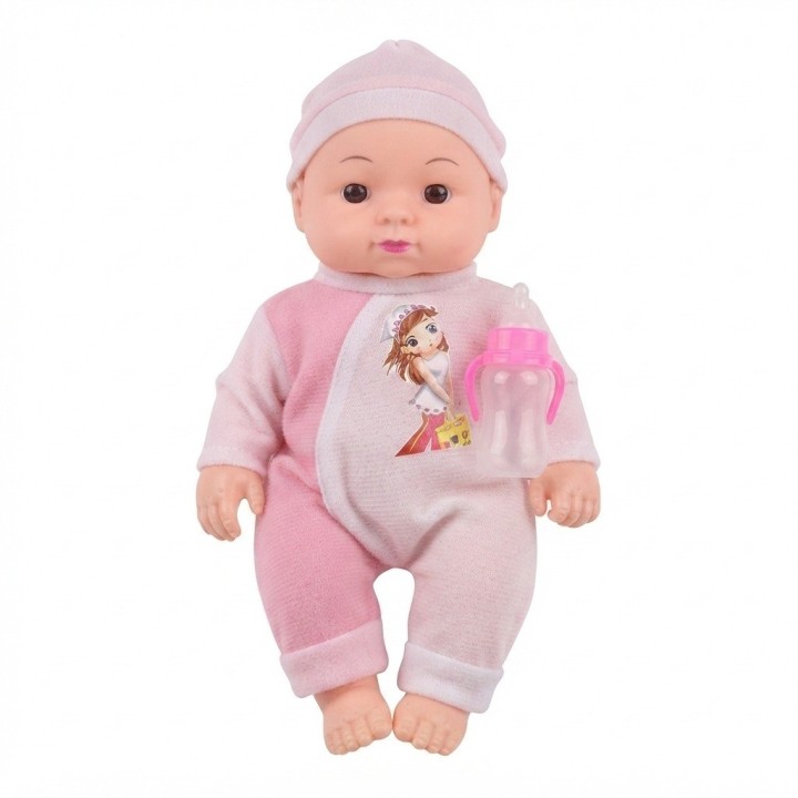 Hermoso Muñeco Bebé Con Morral Transparente Y Accesorios