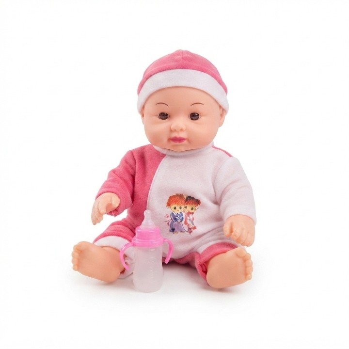 Hermoso Muñeco Bebé Con Morral Transparente Y Accesorios