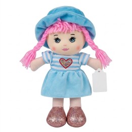 Mini Muñeca De Trapo Peluche Para Niña Sombrero Y Corazón