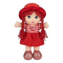 Mini Muñeca De Trapo Peluche Para Niña Sombrero Y Corazón