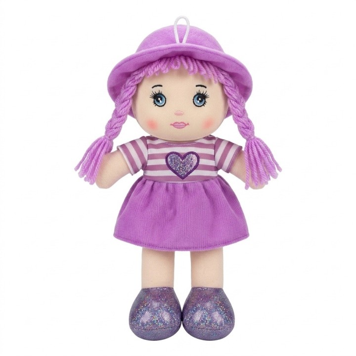 Mini Muñeca De Trapo Peluche Para Niña Sombrero Y Corazón