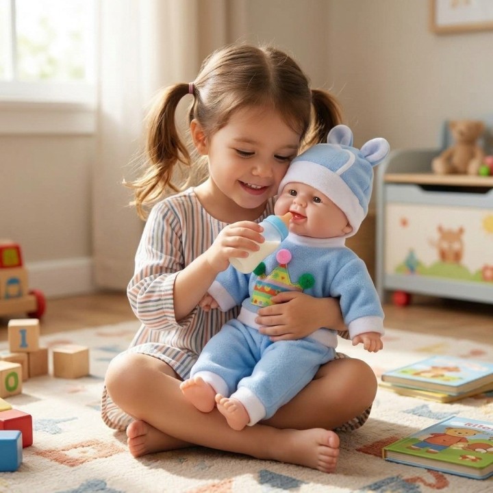 Bebé Muñeco Realista Juguete Con Conjunto