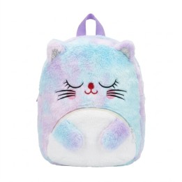 Hermoso Morral Peluche Gato Para Niña Diseño Arcoíris