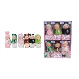 Set X6 Mini Muñecos Bebés Durmiendo Pijama Animalitos