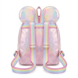 Mochila Morral Brillante Niña Diseño Orejas Lentejuelas