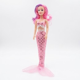 Muñeca Sirena Grande Cola Brillante Juguete Niñas