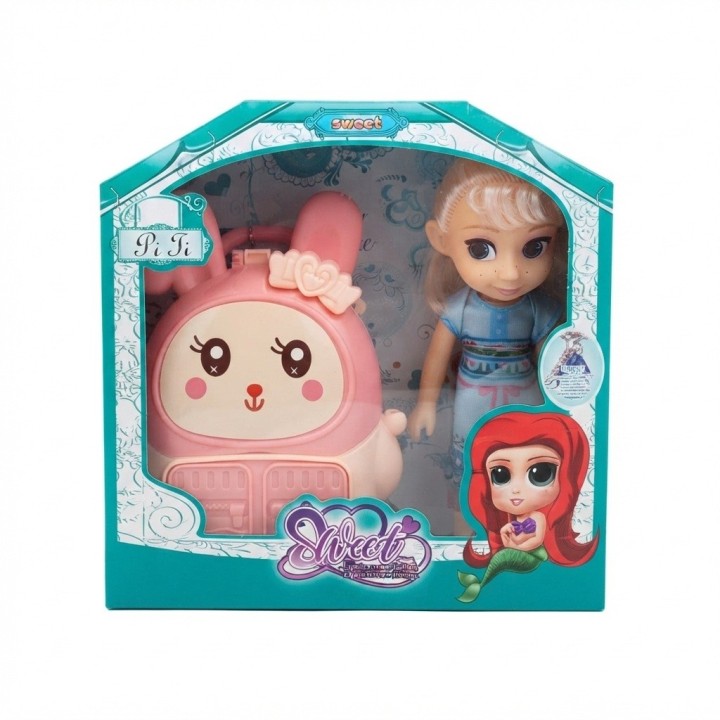 Muñeca Sweet Coleccionable Con Mochila Conejo