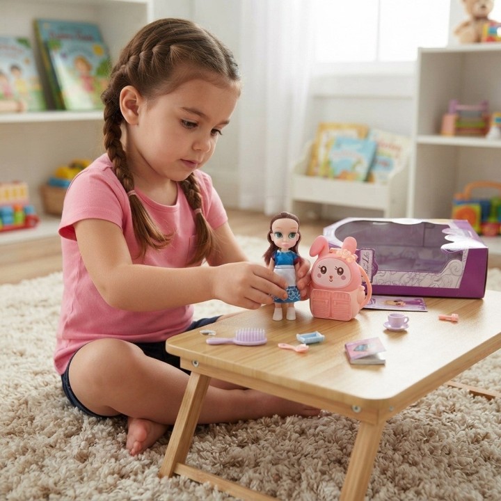 Muñeca Sweet Coleccionable Con Mochila Conejo