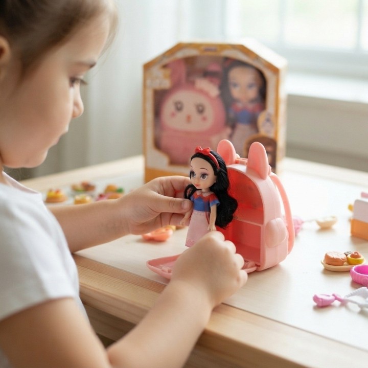 Muñeca Sweet Coleccionable Con Mochila Conejo