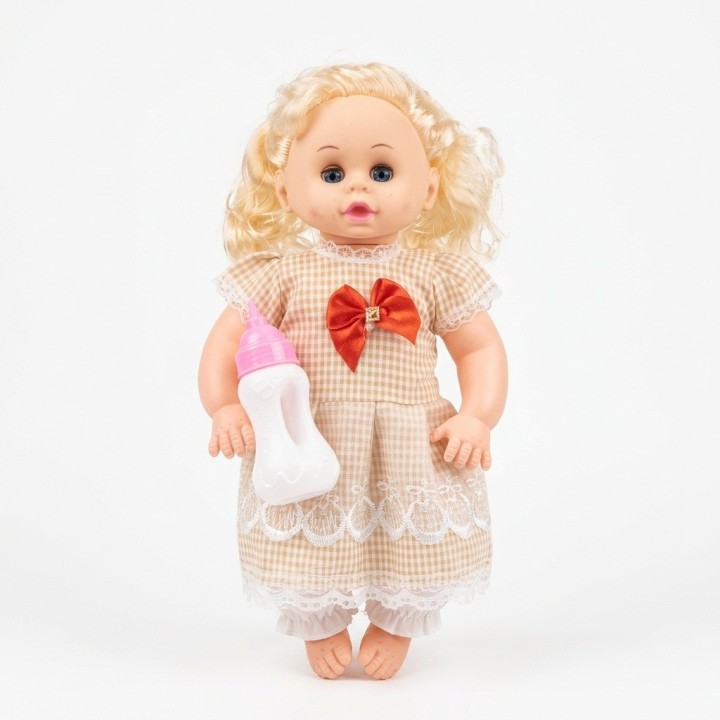 Muñeca Bebé Doll Baby Con Ropa Y Biberón Niñas
