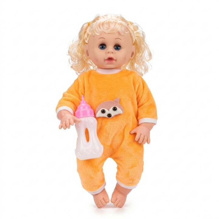 Muñeca Bebé Doll Baby Con Ropa Y Biberón Niñas
