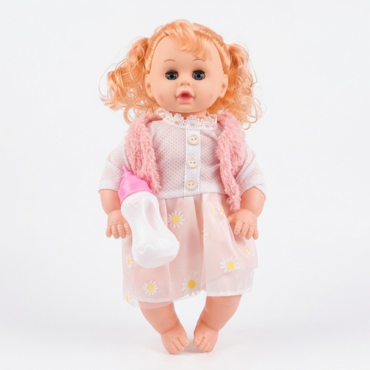 Muñeca Bebé Doll Baby Con Ropa Y Biberón Niñas