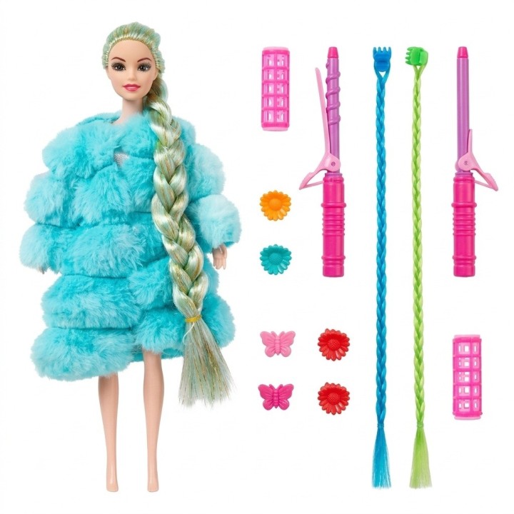 Muñeca Fashion Con Abrigo Y Accesorios De Peinado