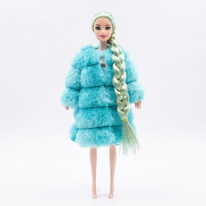 Muñeca Fashion Con Abrigo Y Accesorios De Peinado