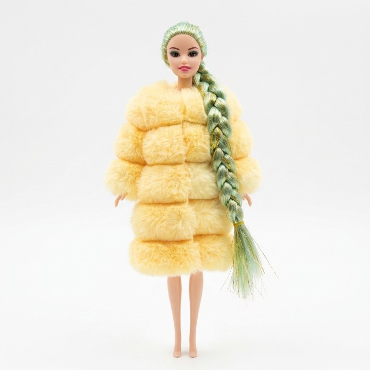 Muñeca Fashion Con Abrigo Y Accesorios De Peinado
