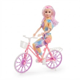 Muñeca Fashion Con Bicicleta Y Accesorios Niñas