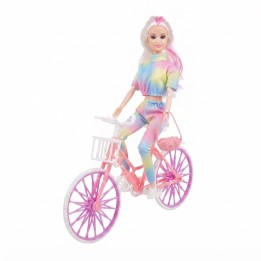 Muñeca Fashion Con Bicicleta Y Accesorios Niñas
