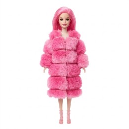 Muñeca Fashion Girls Beauty Con Abrigo Peluche Y Botines