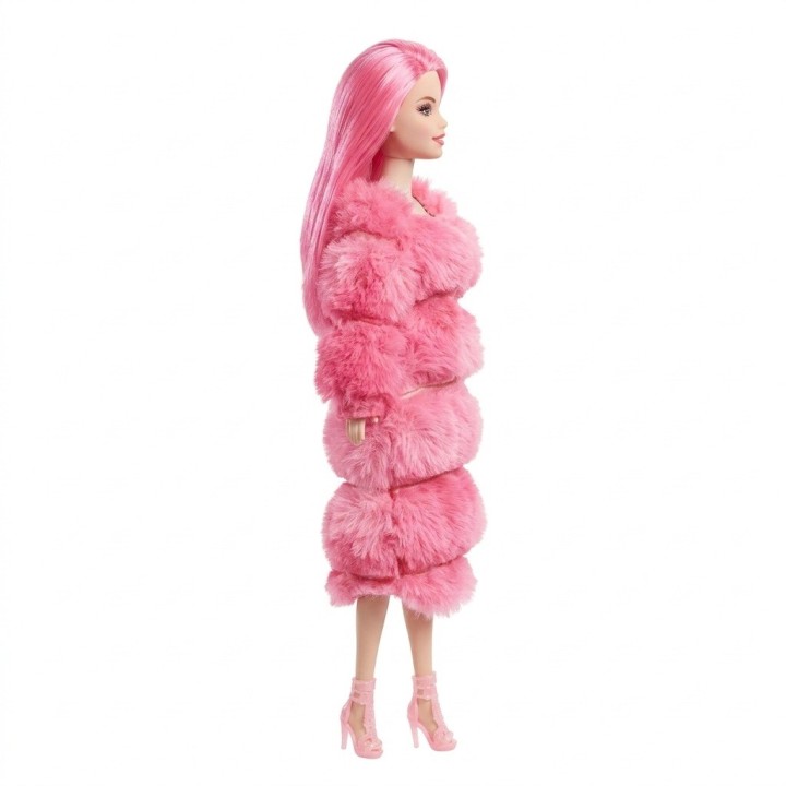 Muñeca Fashion Girls Beauty Con Abrigo Peluche Y Botines