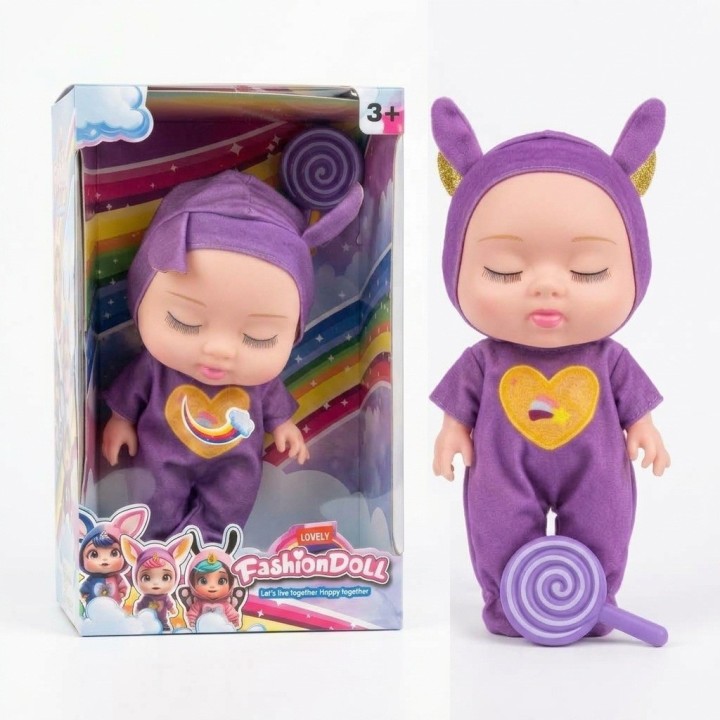 Bebé Dormilón Lovely Fashion Doll Pijama Y Chupeta