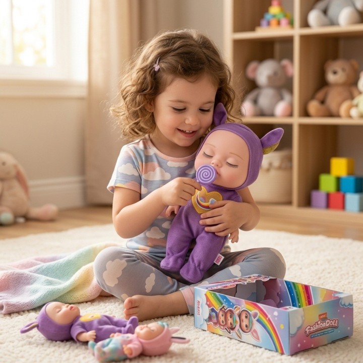 Bebé Dormilón Lovely Fashion Doll Pijama Y Chupeta