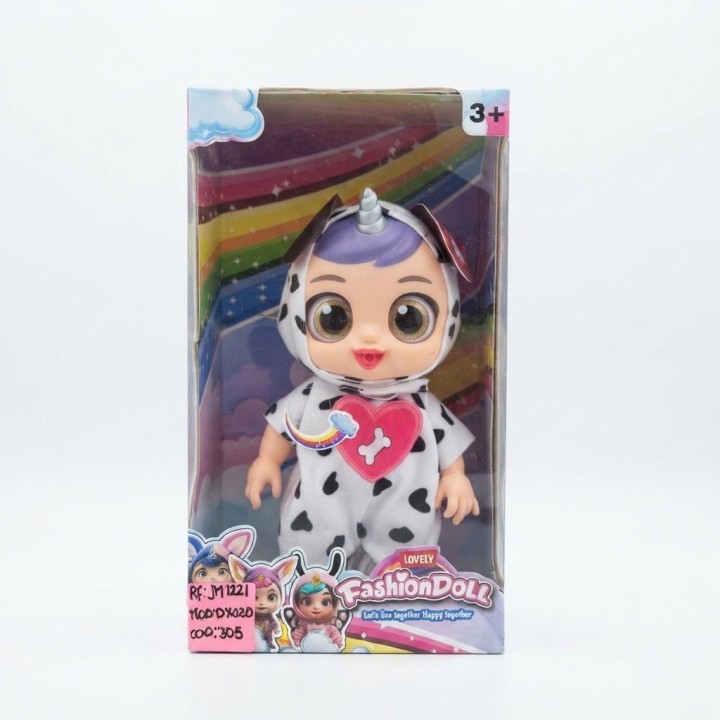 Muñeca Bebé Con Pijama De Animales Chupo Tetero Y Dulce