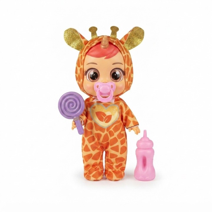 Muñeca Bebé Con Pijama De Animales Chupo Tetero Y Dulce