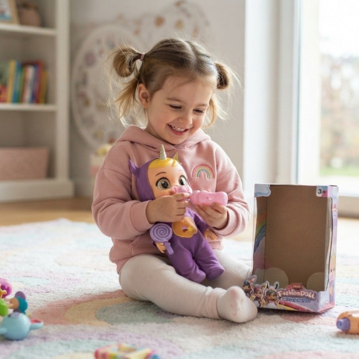 Muñeca Bebé Con Pijama De Animales Chupo Tetero Y Dulce