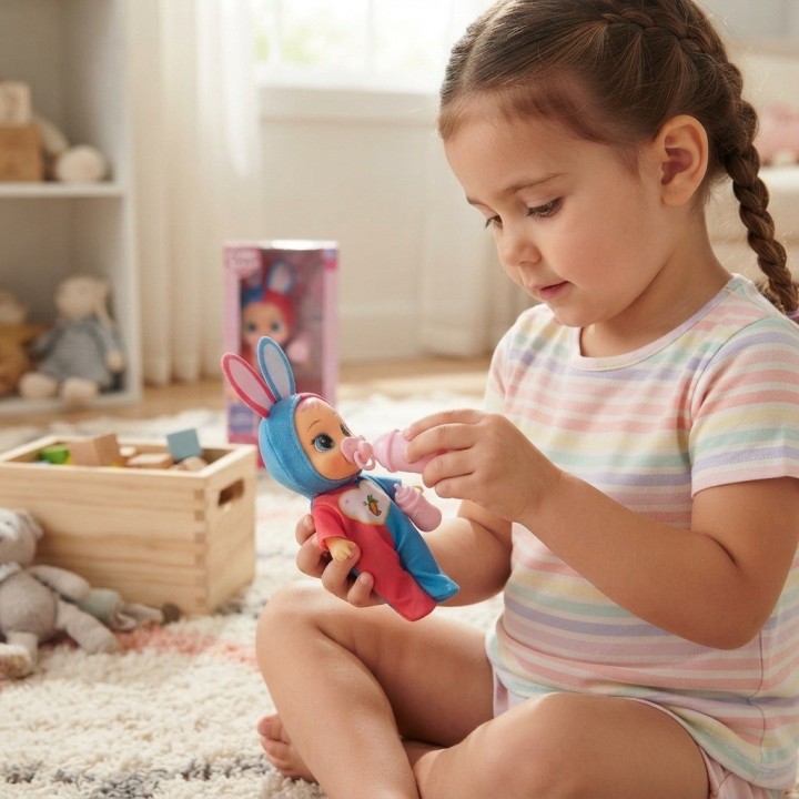 Muñeca Bebé Cute Baby Pijama Animales Con Chupo