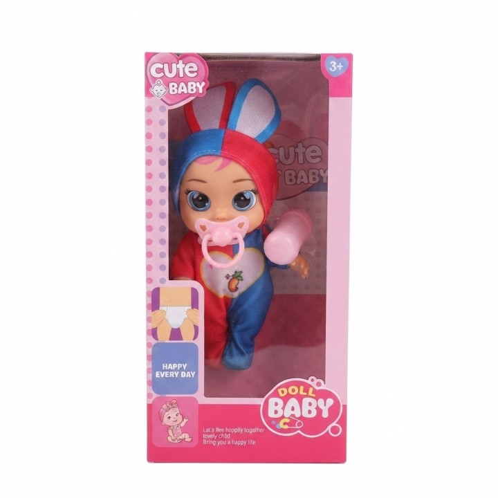 Muñeca Bebé Cute Baby Pijama Animales Con Chupo