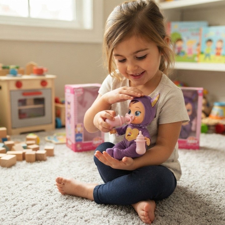 Muñeca Bebé Cute Baby Pijama Animales Con Chupo