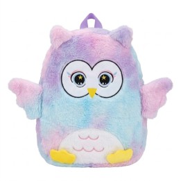 Morral Mochila Búho Peluche Suave Niñas Multicolor