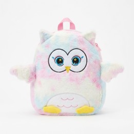 Morral Mochila Búho Peluche Suave Niñas Multicolor