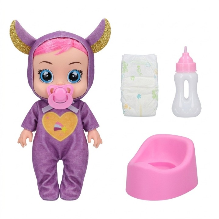 Muñeca Bebé Con Coche Bacinilla Tetero Y Accesorios