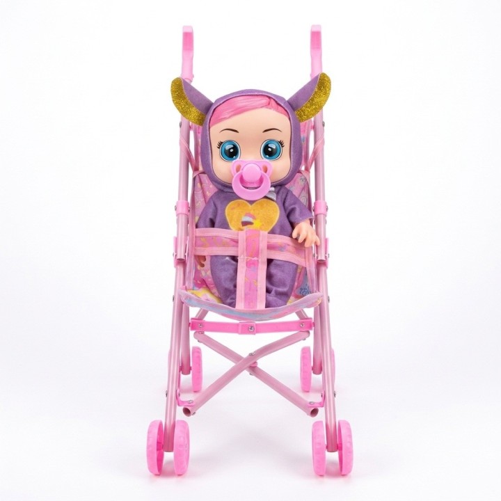 Muñeca Bebé Con Coche Bacinilla Tetero Y Accesorios