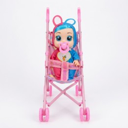 Muñeca Bebé Con Coche Bacinilla Tetero Y Accesorios