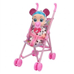 Muñeca Bebé Con Coche Bacinilla Tetero Y Accesorios