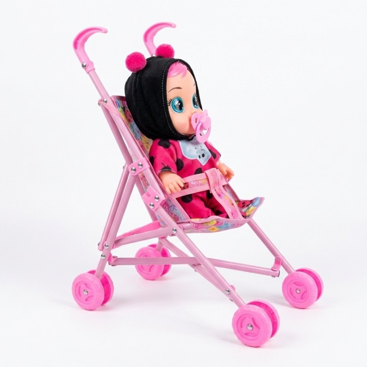 Muñeca Bebé Con Coche Bacinilla Tetero Y Accesorios