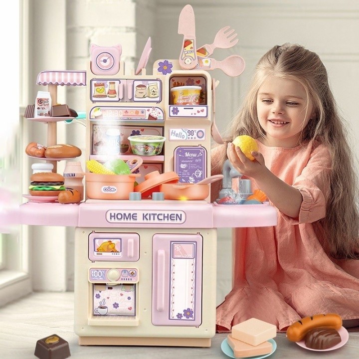 Cocinita Infantil De Juguete Interactiva Con Accesorios