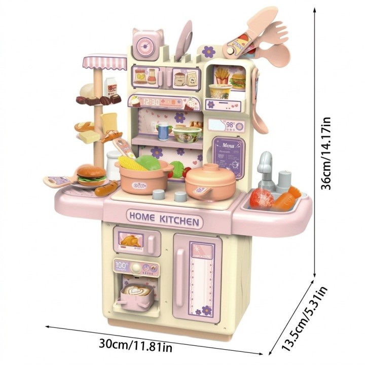 Cocinita Infantil De Juguete Interactiva Con Accesorios