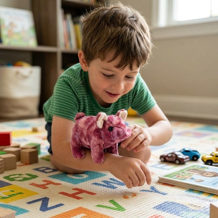 Peluche Cerdito Interactivo Con Movimiento Y Sonido