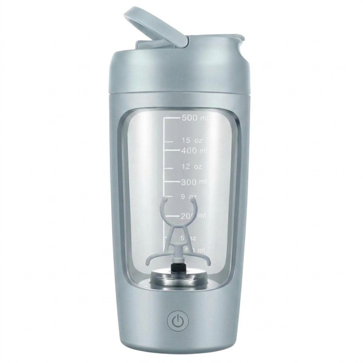 Vaso Mezclador Eléctrico Shaker Proteína 650ml Recargable