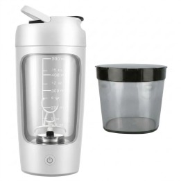 Vaso Mezclador Eléctrico Shaker Proteína 650ml Recargable