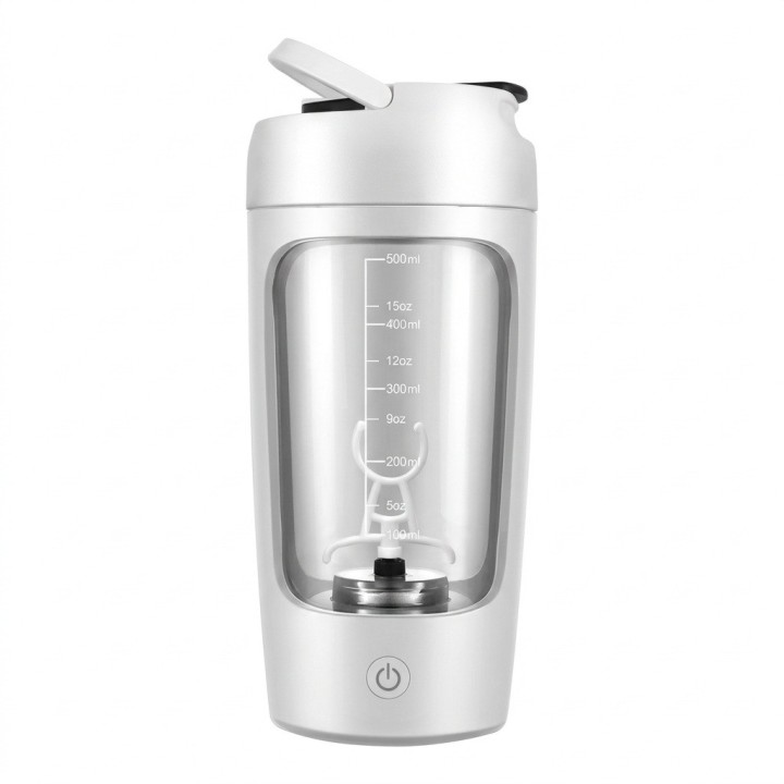 Vaso Mezclador Eléctrico Shaker Proteína 650ml Recargable