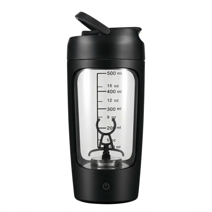 Vaso Mezclador Eléctrico Shaker Proteína 650ml Recargable