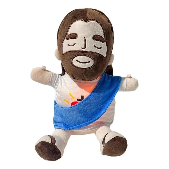 Peluche Jesús Interactivo Con Luz, Música Y Respiración